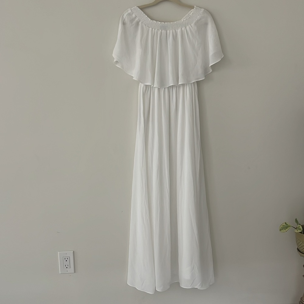 Show Me Your Mumu: Hacienda Maxi Bridal Dress Ivory Size M - Picture 3 of 5